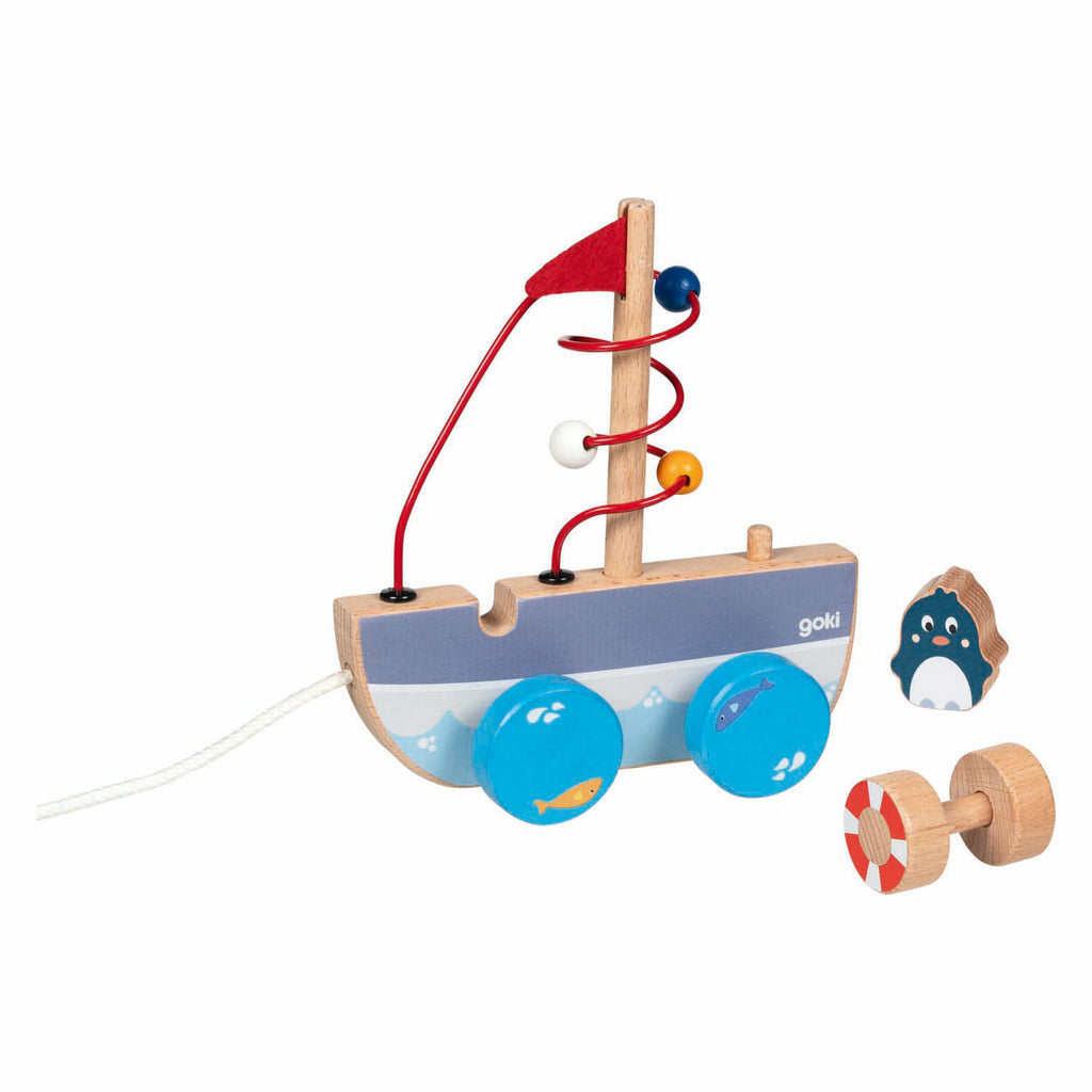 Goki - trekboot ahoy met kralenlabyrint