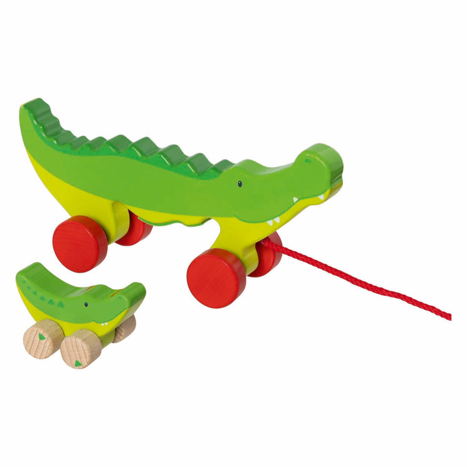 Goki - houten trekkrokodillen cosmo & croki