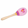 Goki - houten maracas hart