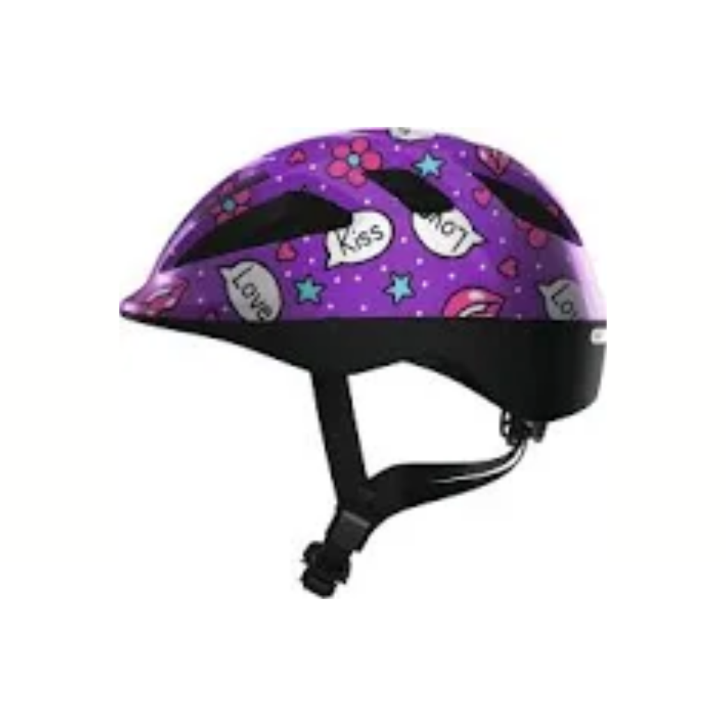 Casque Abus Smooty 2.0 baisers violets S 45-50 cm