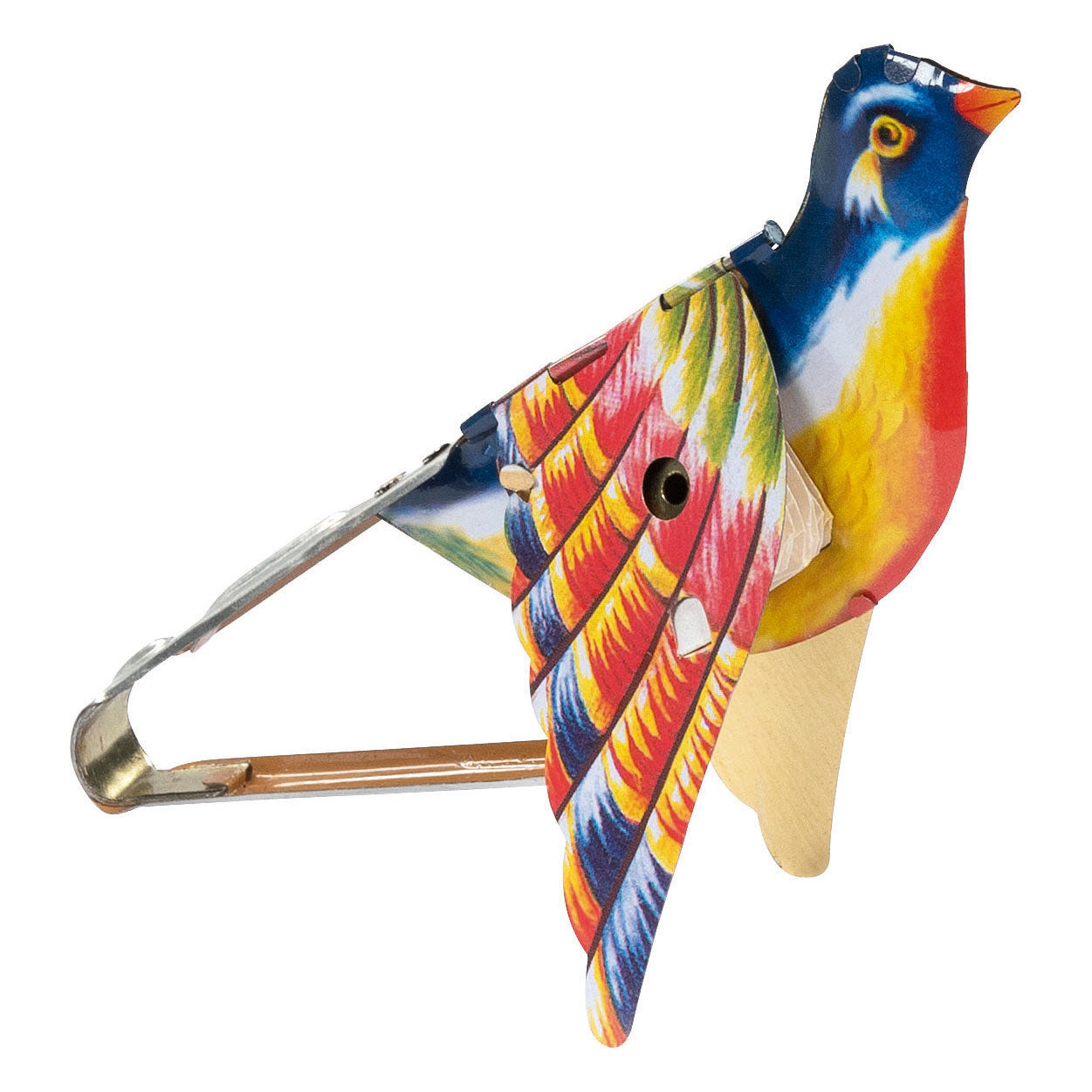 Goki metalen zingende vogel