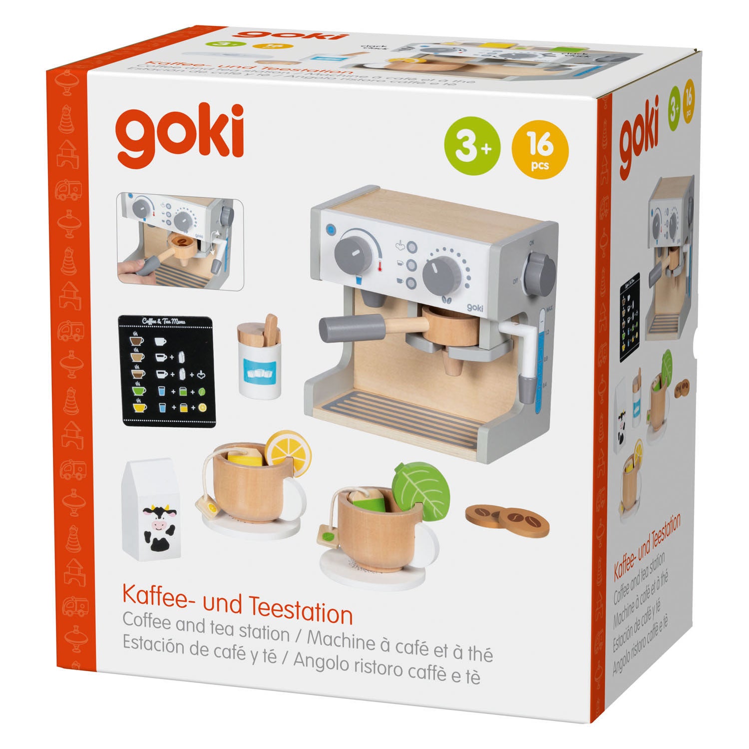 Goki - houten koffie- en thee machine -