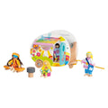 Goki houten happy campers caravan speelgoed