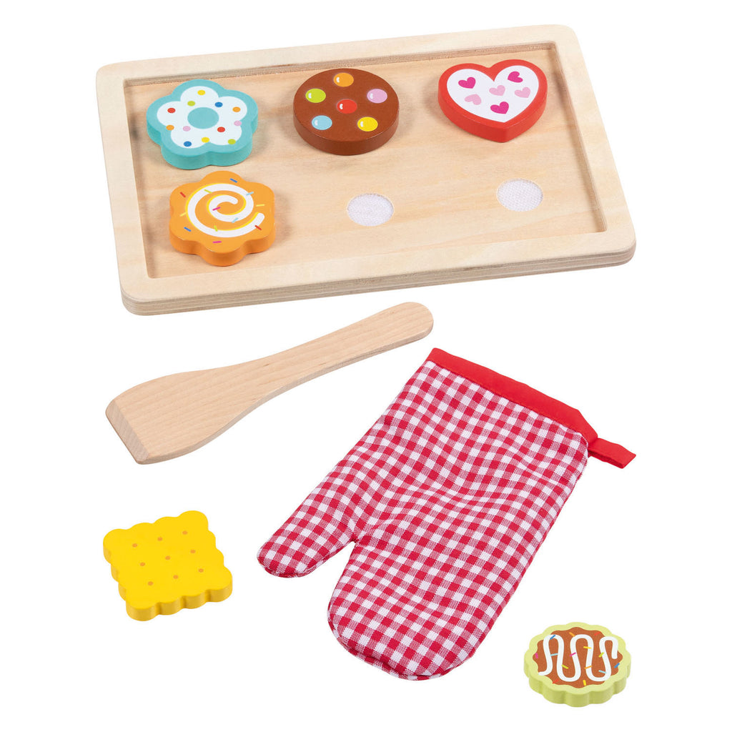 Goki - houten koekjes bakken set - 9 delig