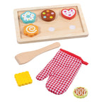Goki - houten koekjes bakken set - 9 delig