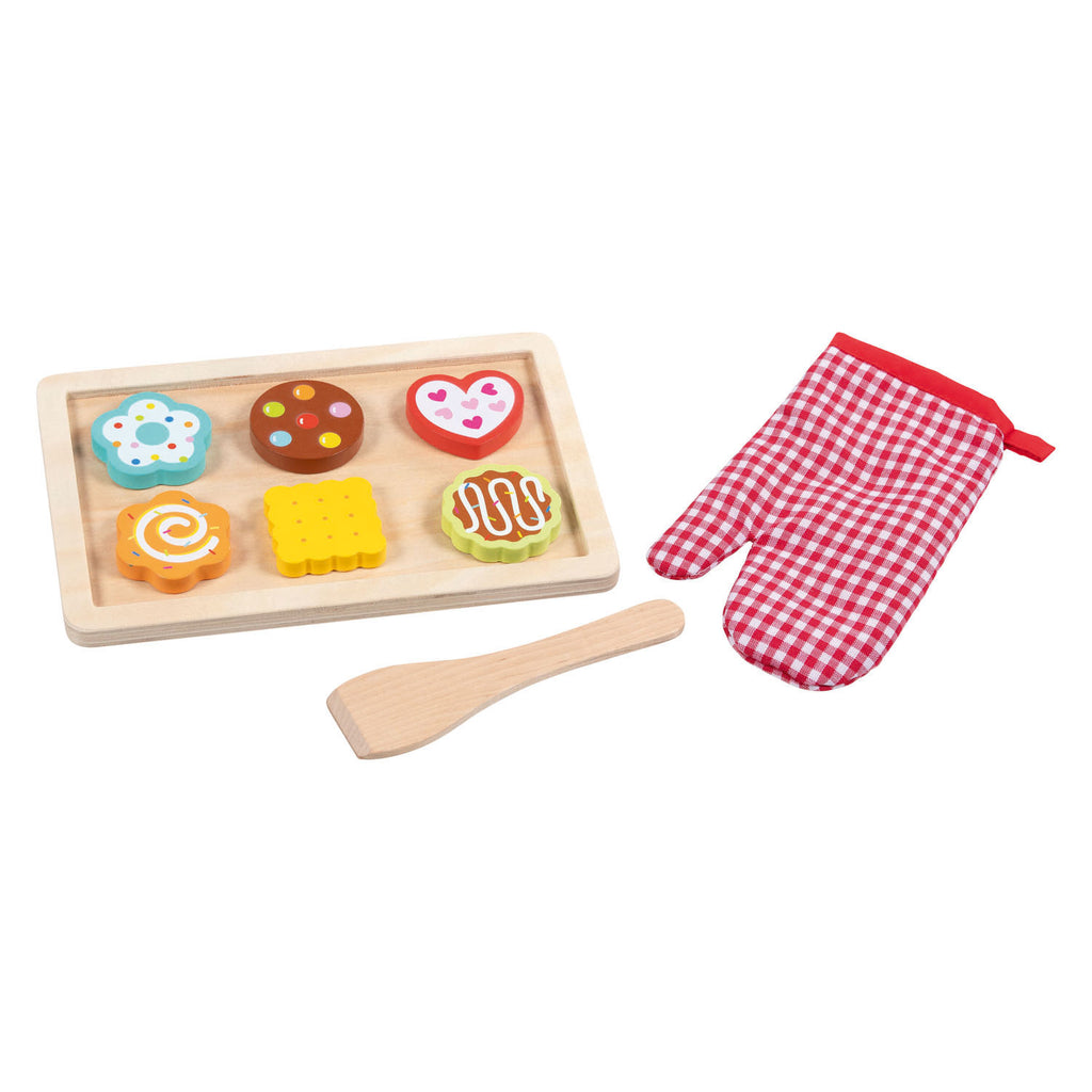 Goki - houten koekjes bakken set - 9 delig