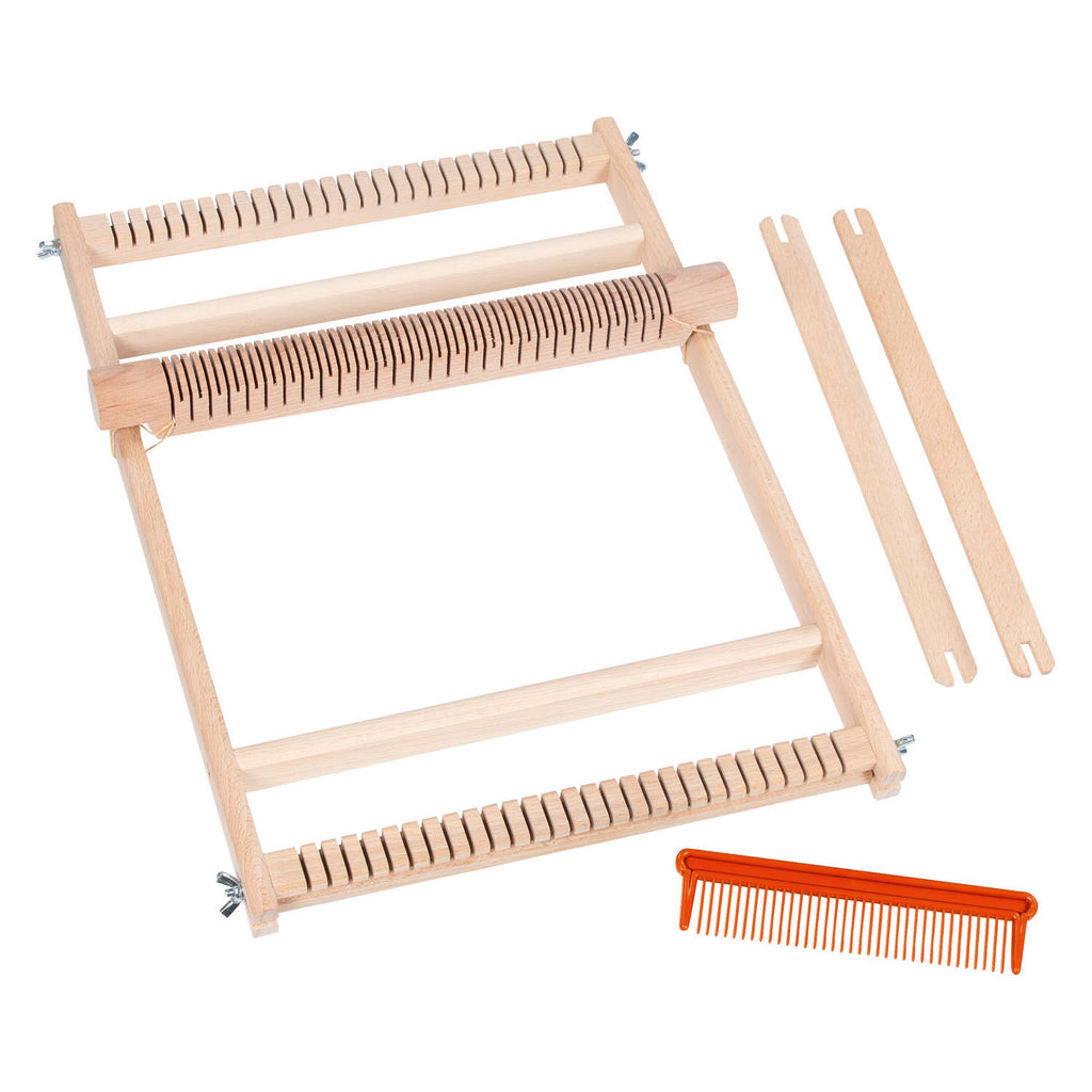 Goki - houten weefraam voor school met kam - 25cm