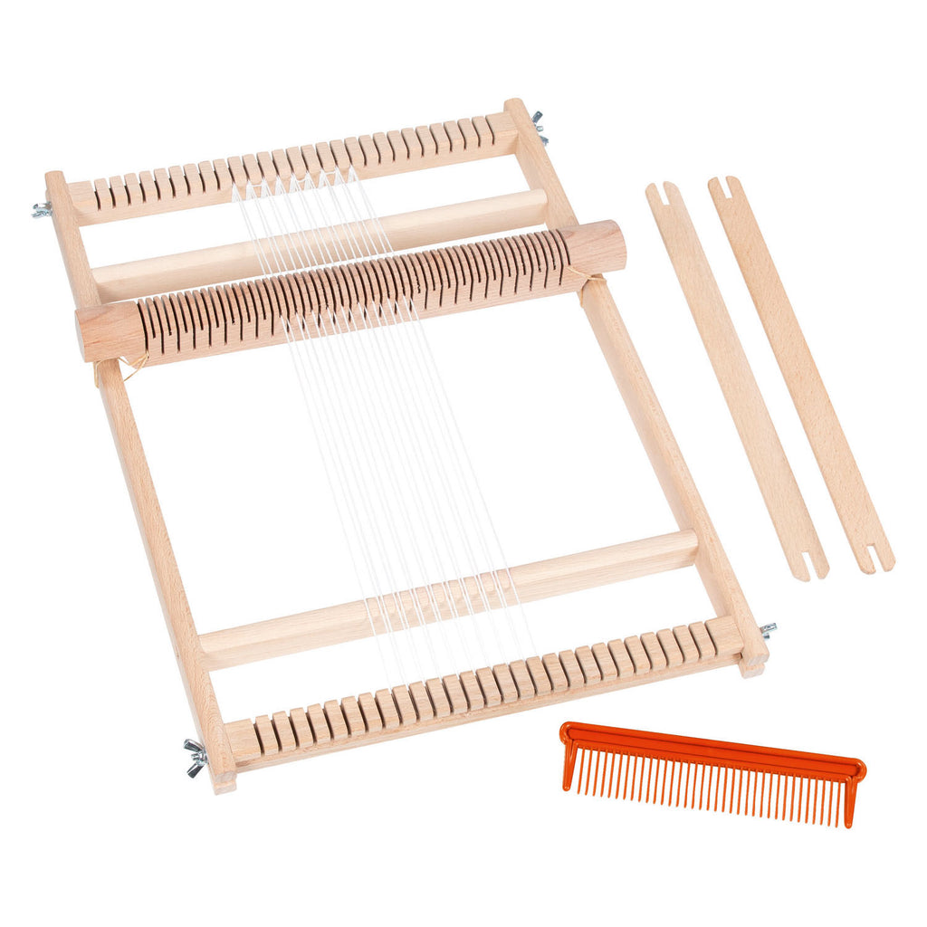 Goki - houten weefraam voor school met kam - 25cm