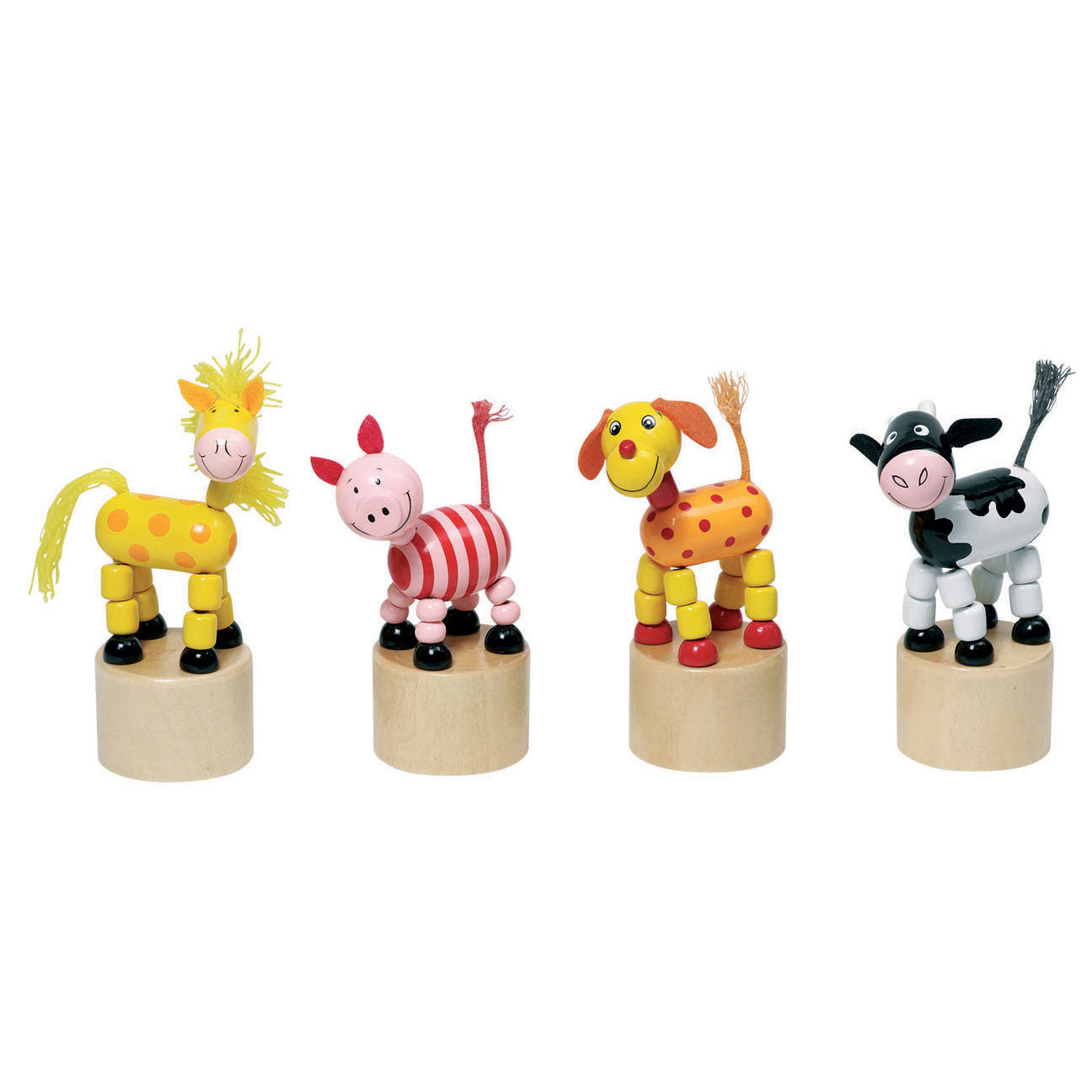 Goki houten drukfiguur dieren