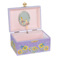 Goki muziekdoos ballerina bloemen paars