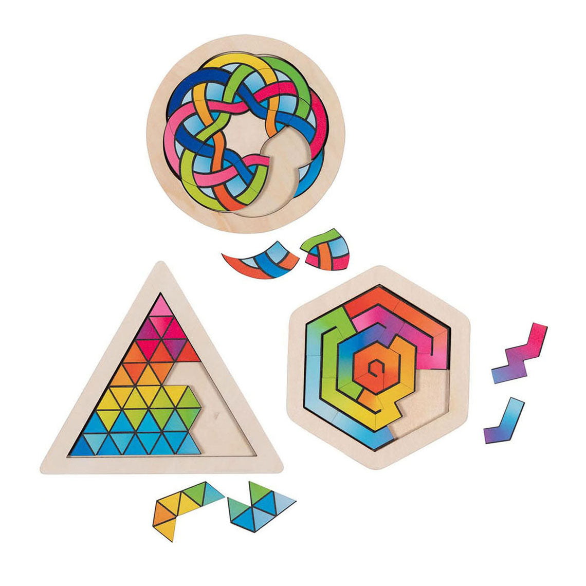 Goki houten breinbreker puzzel, per stuk