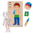 Goki - houten lagenpuzzel menselijk lichaam jongen 29st.