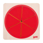 Goki puzzel cirkel. 21 delig. 12x12x2,1 cm.4+