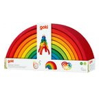 Goki bouwblokken - regenboog - 11 delen - hout - 2 jaar