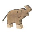 Goki - Holztiger houten olifant klein slurf omhoog