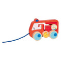 Goki houten trekfiguur brandweer 112