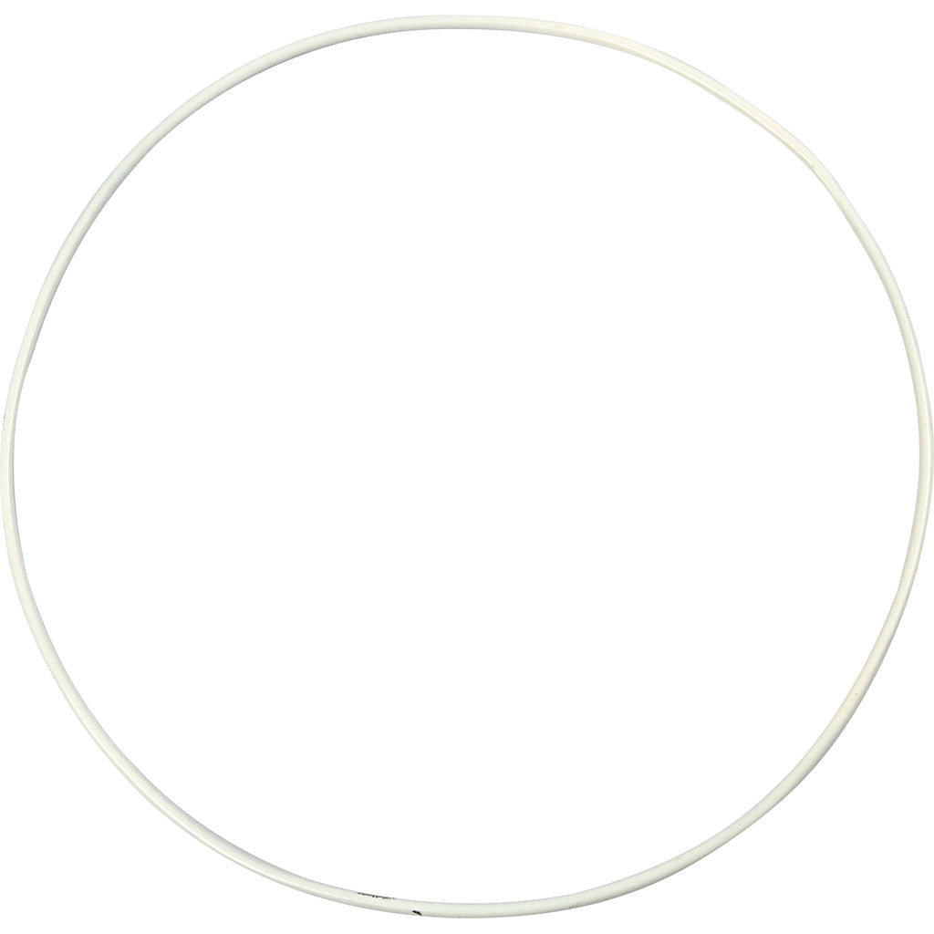 Creativ Company - Creativ Company Https://www.cchobby.nl/metalen-draadring-d-20-cm-dikte-3-mm-wit-5-stuk-1-doos