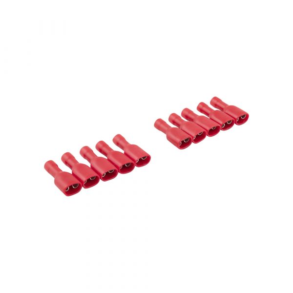 - Kabelschoen vrouw geisol. ROOD 10x