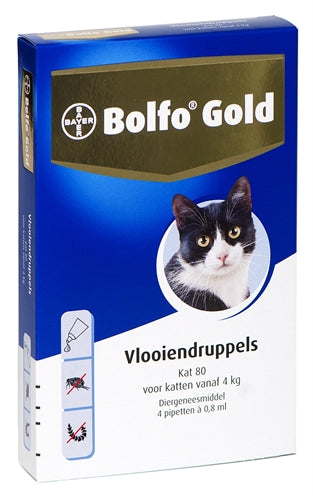 Gouttes anti-puces pour chat Bolfo Gold
