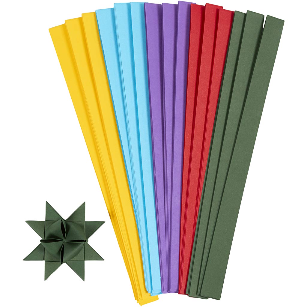 Creativ Company - Creativ Company Https://www.cchobby.nl/vlechtstroken-l-45-cm-d-6-5-cm-b-15-mm-diverse-kleuren-500-stuk-1-doos