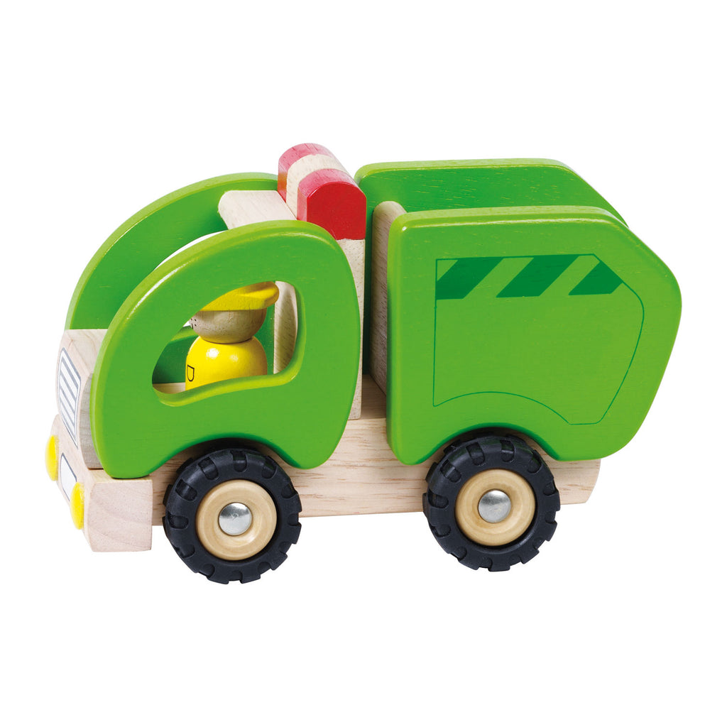 Goki houten vuilniswagen
