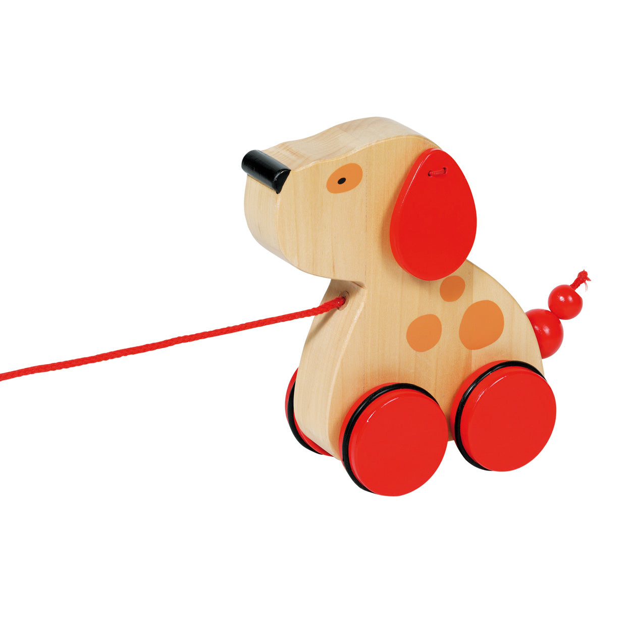 Goki houten trekdier hond
