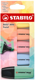 Stabilo boss mini pastel markeerstiften - 5dlg.
