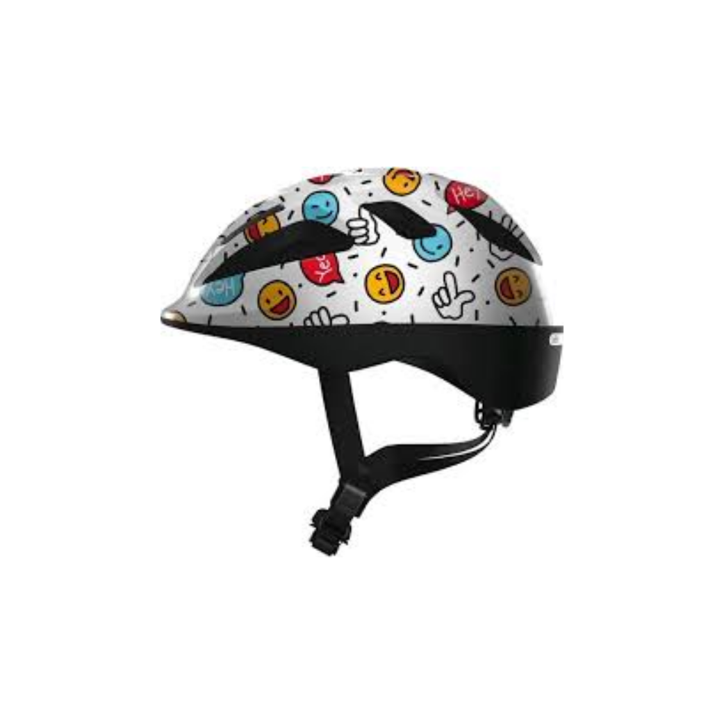 Casque Abus Smooty 2.0 Smiley blanc M 50-55 cm