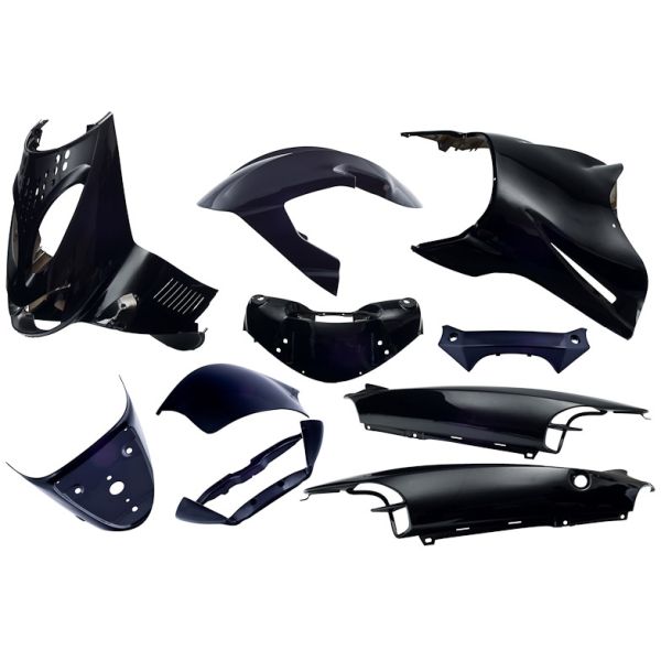 Edge - Plaatset 11-delig voor aprilia sr van bouwjaar 1997 tot 2004 - zwart metallic