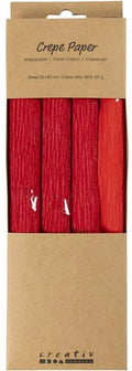 Creativ company crepepapier rood - 4st.