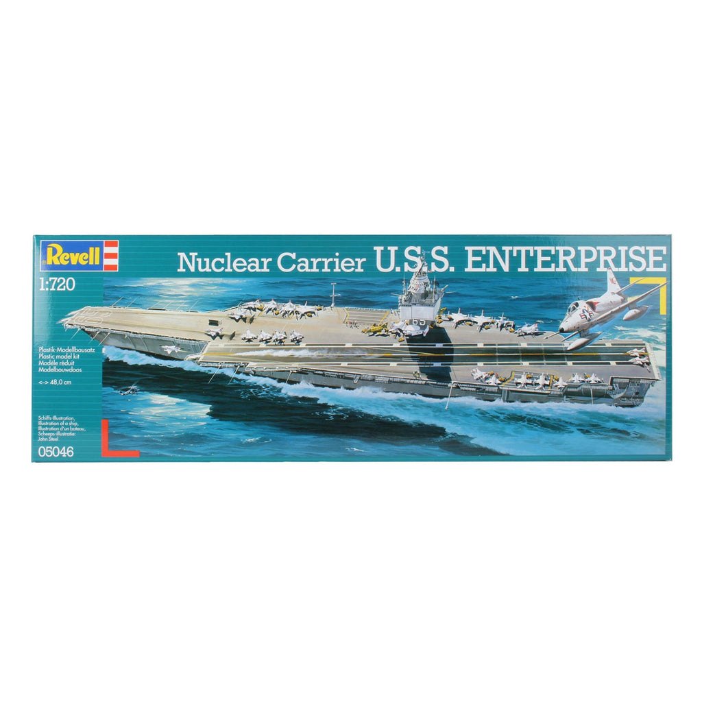 Revell modelbouwpakket militaire voertuigen - 05046 nuclear carrier - u.s.s. enterprise plastic - 1:720 - modelbouw