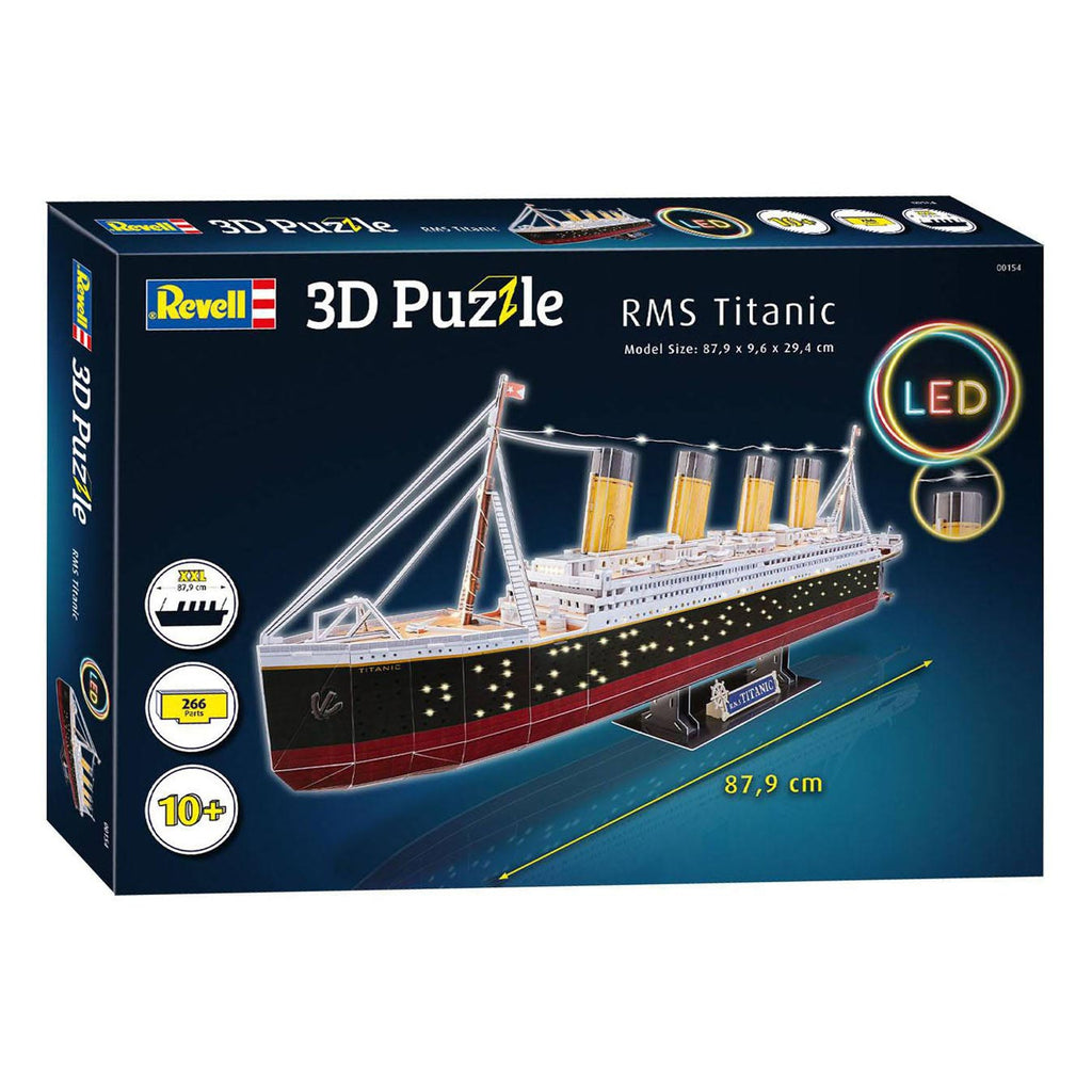 Revell - 3d puzzel bouwpakket - rms titanic led edition 266 stuks