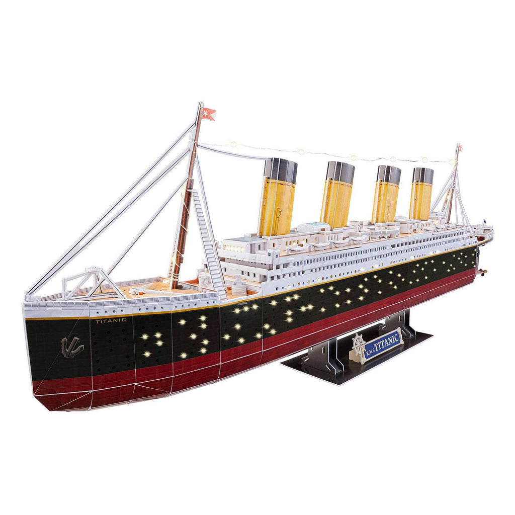 Revell - 3d puzzel bouwpakket - rms titanic led edition 266 stuks