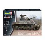 Revell - modelbouwpakket - sherman m4a1 1:72 - 86dlg.