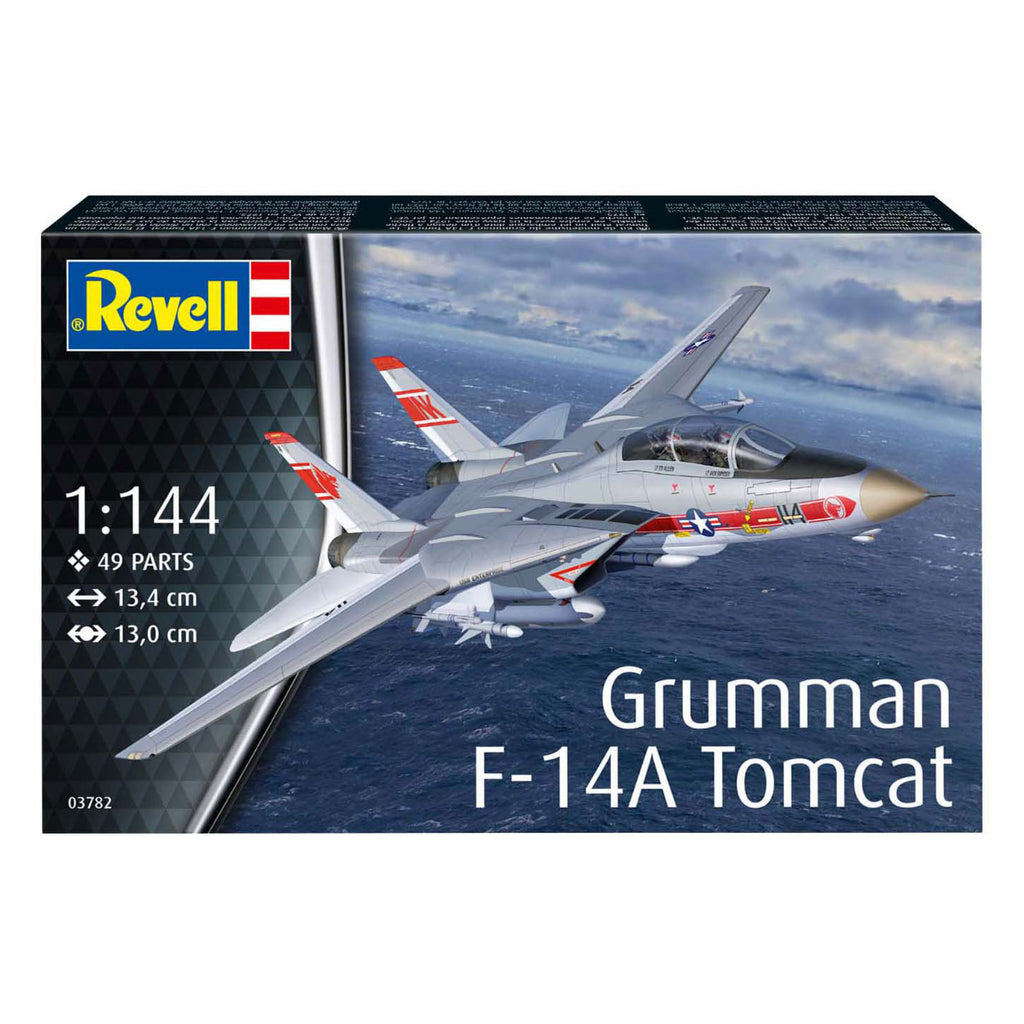 Revell modelbouwpakket vliegtuigen - 03782 grumman f-14a tomcat - straaljager plastic - 1:144 - modelbouw