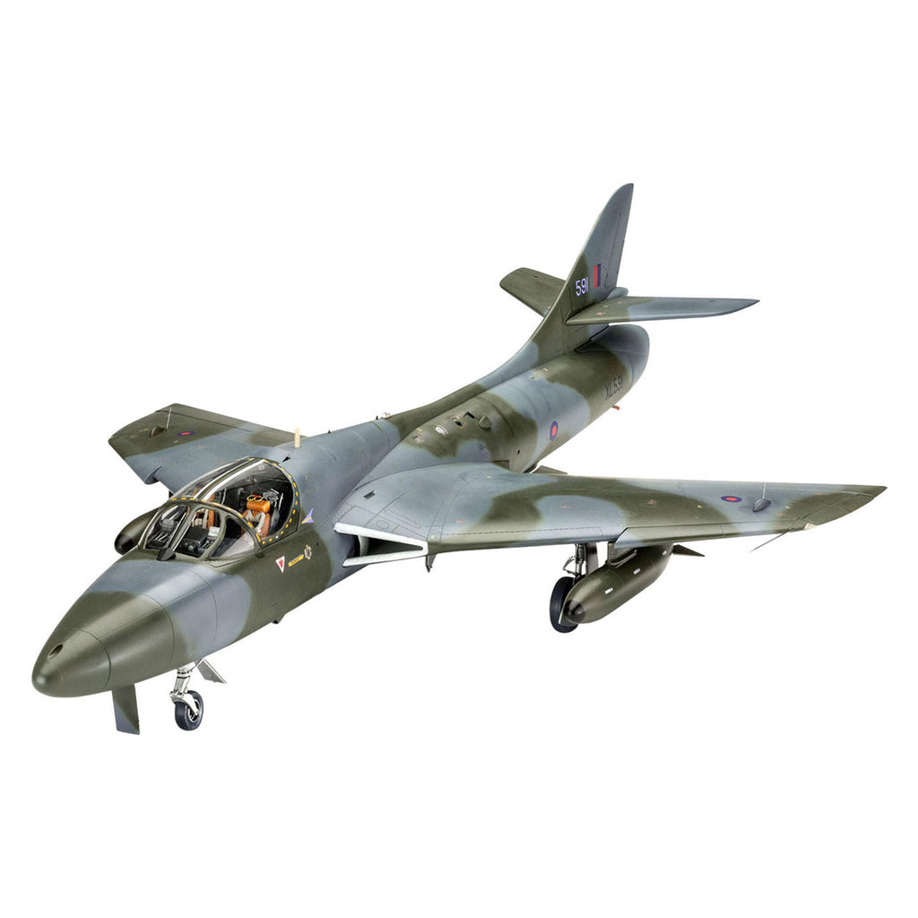 Revell - modelbouwpakket - hawker hunter t.7/t.7a