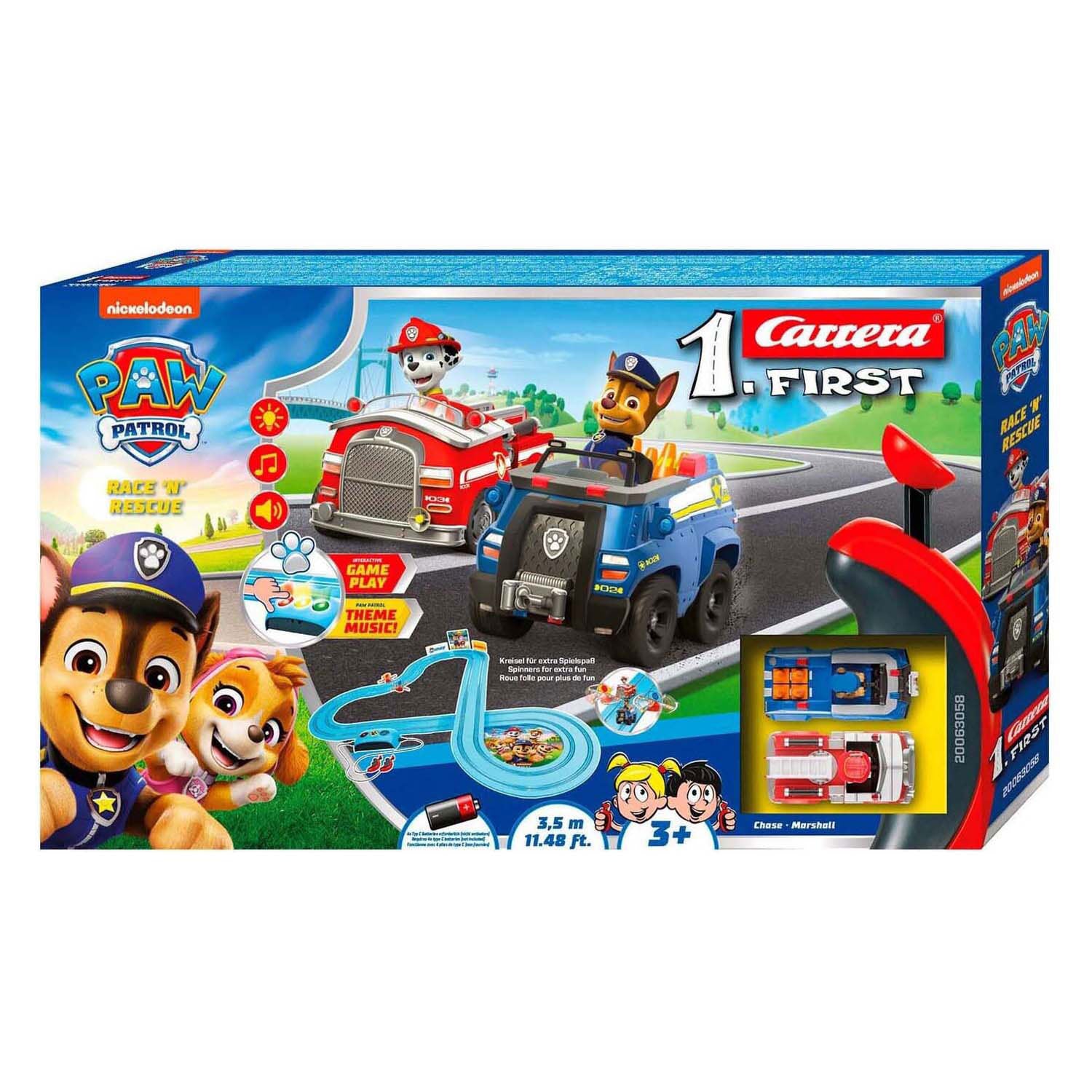Carrera - racebaan first paw patrol - race 'n' rescue