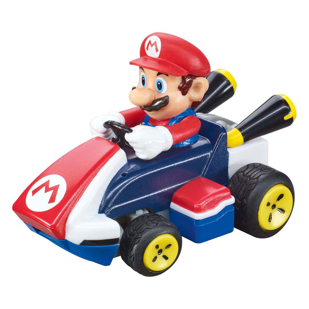 Carrera rc voertuig auto - rc auto mini - mario kart™ - mario - 6,2cm lang - 2,4ghz rc model kant en klaar - bestuurbare auto