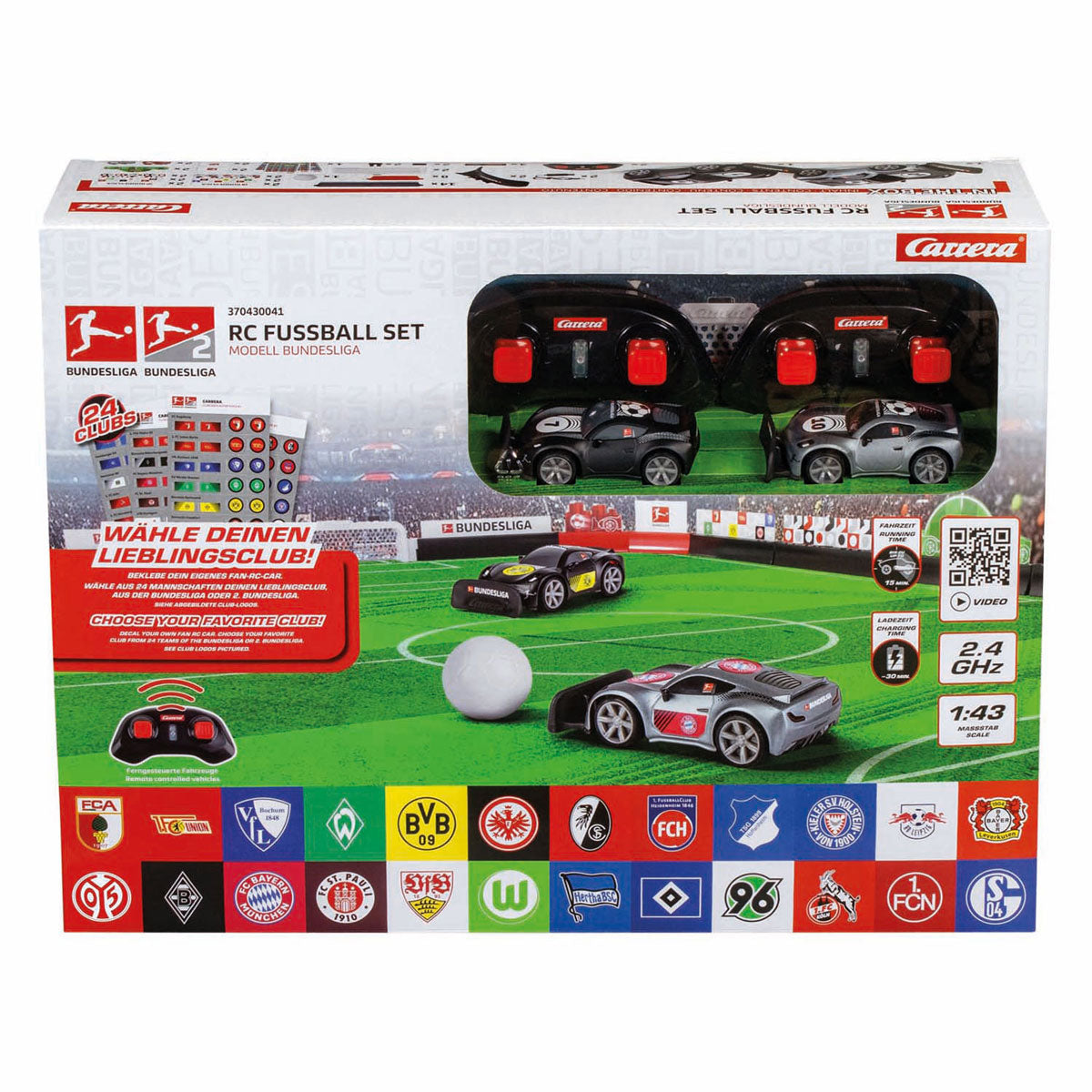 Carrera - rc 24ghz bundesliga voetbalset