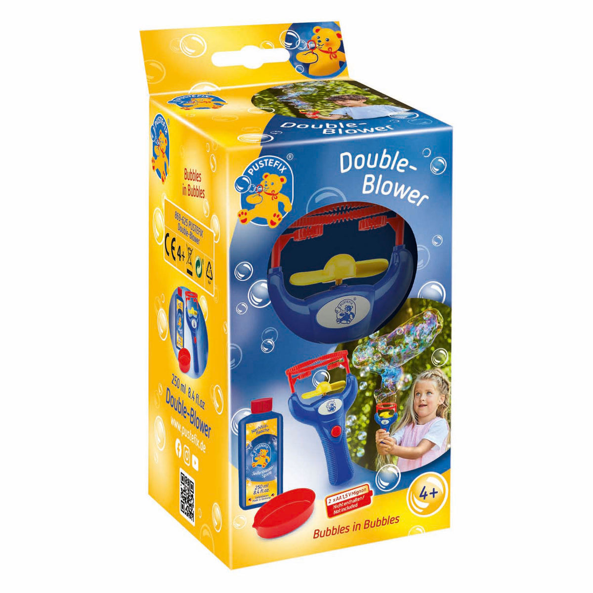 Pustefix - Pustefix double blower ventilator met bellenblaas