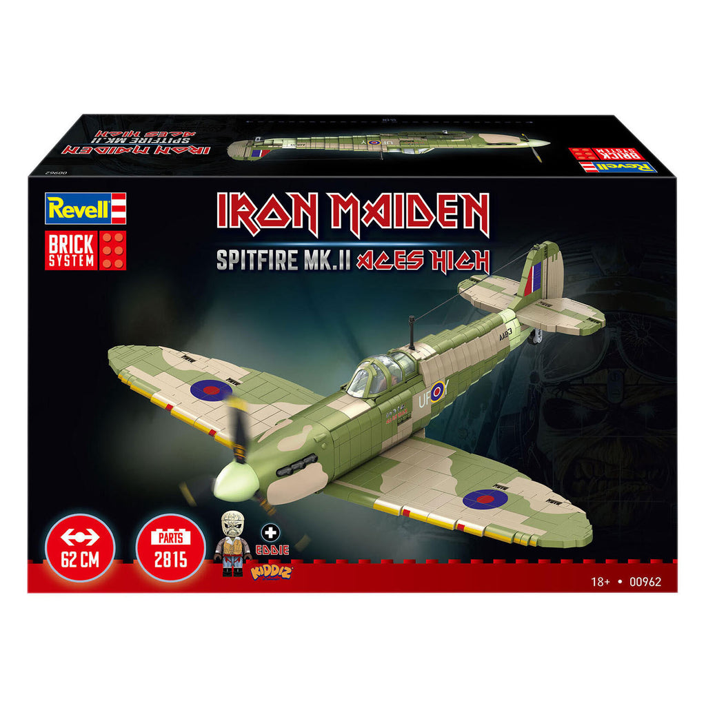 Revell - brick system bouwblokjes iron maiden spitfire mk.ii aces high 1:18 - 2802dlg.