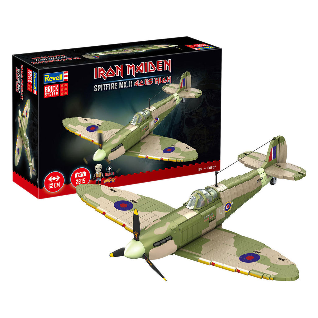 Revell - brick system bouwblokjes iron maiden spitfire mk.ii aces high 1:18 - 2802dlg.