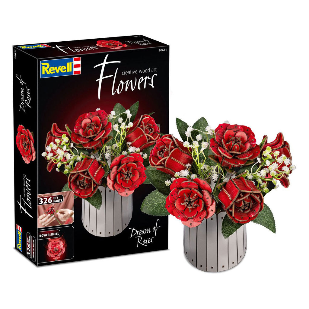 Revell - creative wood art flowers dream of roses - 326dlg.