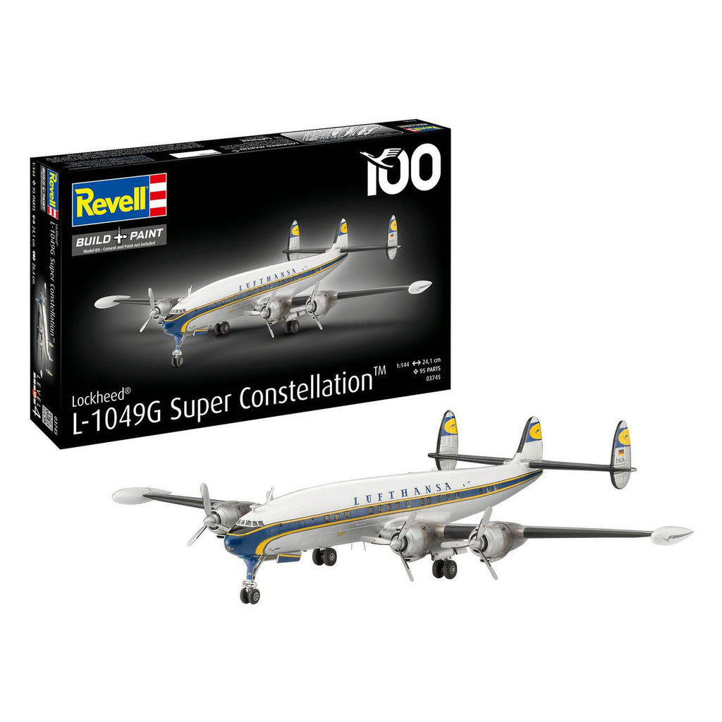 Revell - modelbouwpakket lockheed l.1049g super constellation lufthansa 1:144 - 95dlg.