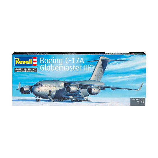 Revell - modelbouwpakket boeing c-17a globemaster iii 1:144 - 137dlg.