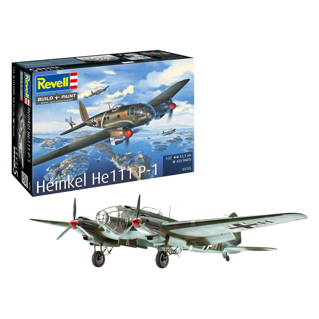 Revell - modelbouwpakket heinkel he 111p-1 1:32 - 433dlg.