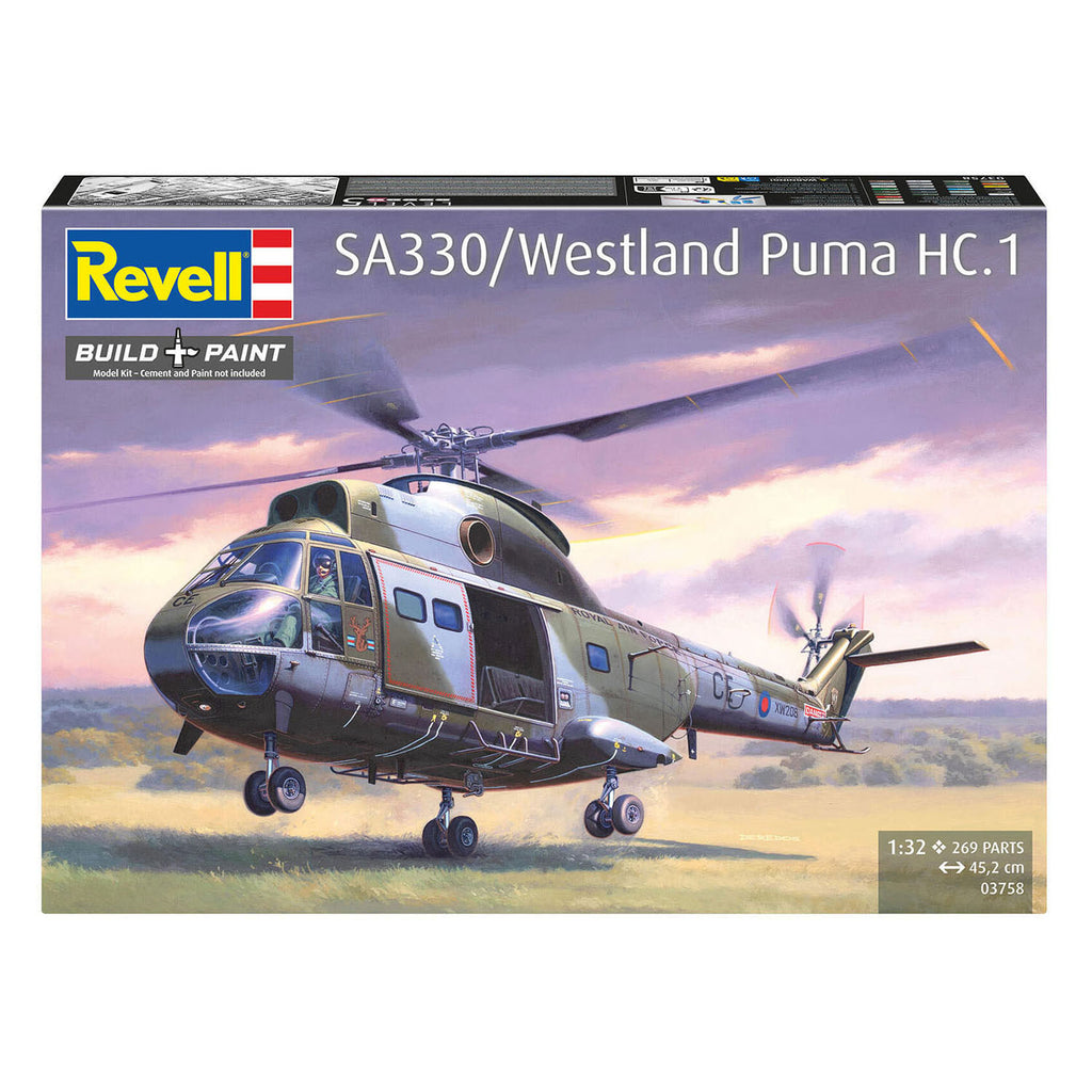Revell modelbouwpakket sa 330 westland puma hc.1 1:32 - 160dlg.