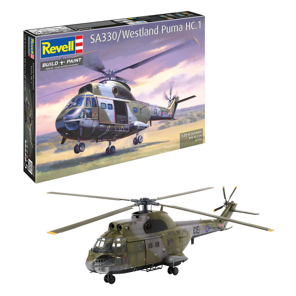 Revell modelbouwpakket sa 330 westland puma hc.1 1:32 - 160dlg.