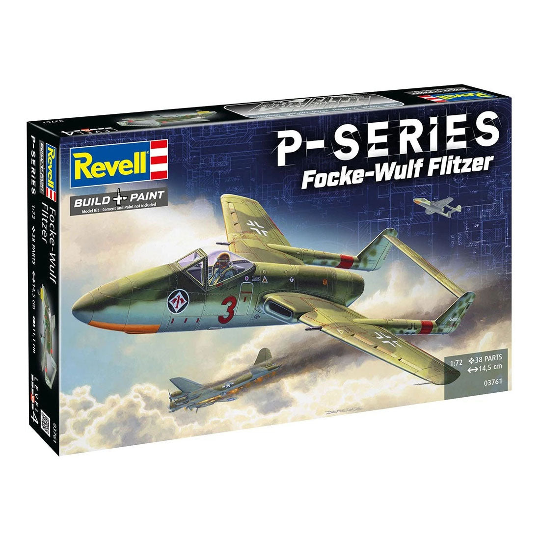 Revell - modelbouwpakket focke-wulf tl jager flitzer 1:72 - 38dlg.