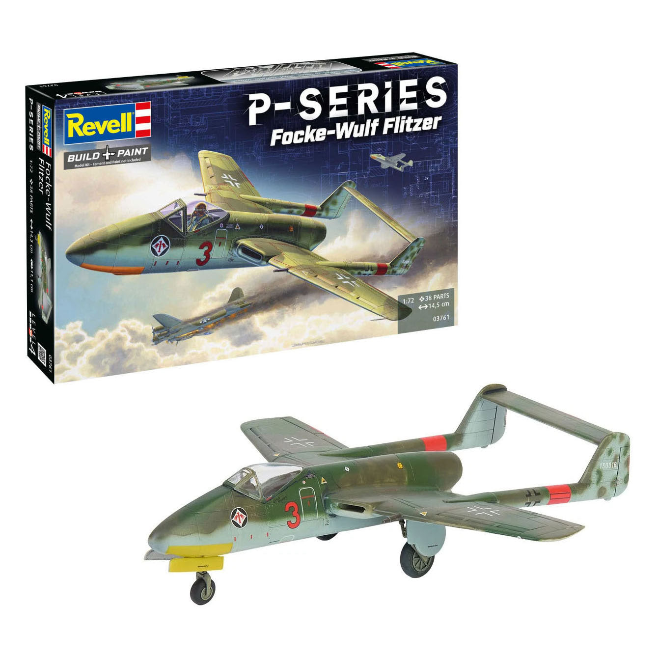 Revell - modelbouwpakket focke-wulf tl jager flitzer 1:72 - 38dlg.